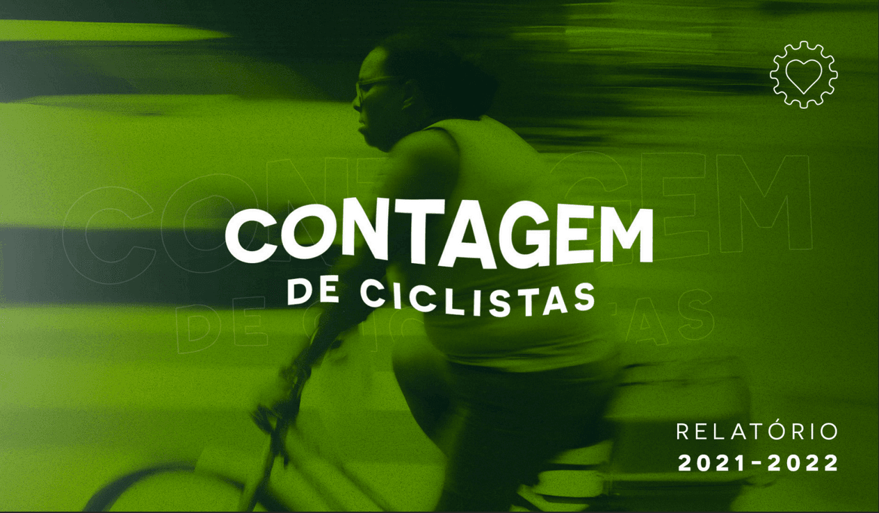 Capa do relatório de Contagem de Ciclistas 2021 - 2022
